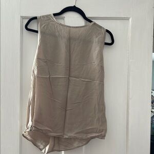 Elegant Cream Sleeveless Top